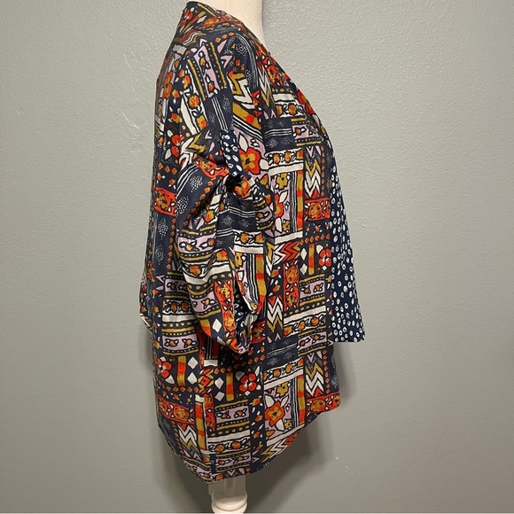 Porridge Anthropologie Patchwork Print Top Eclecticcore‎ Artcore Blouse Sz Small - Picture 3 of 14